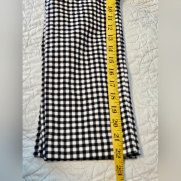 Rafaella Black and White Checkered Ankle Pants Women's Size 10 - Picture 2 of 8